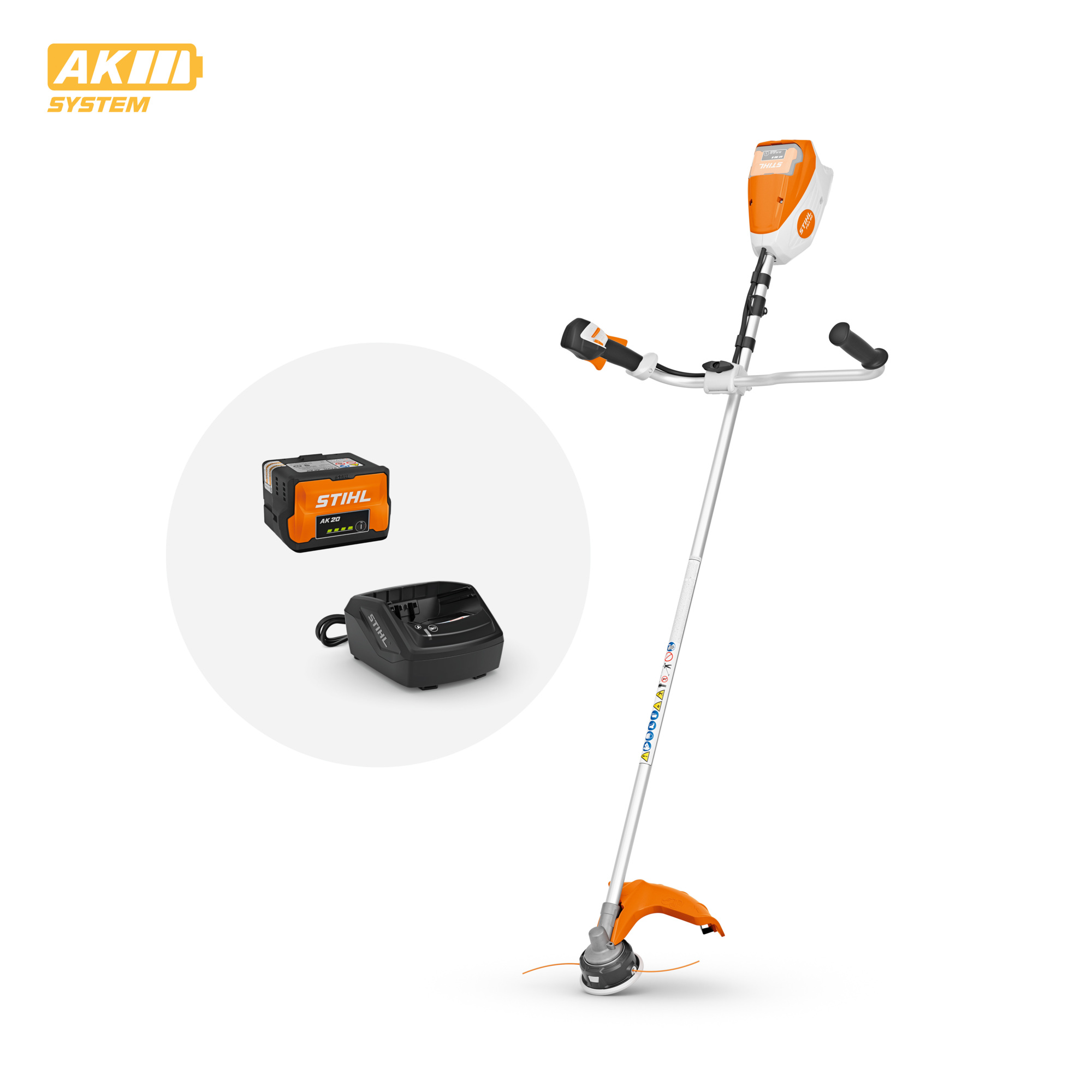 Stihl, Homeowner Bike Handle Lithium-Ion Trimmer, Model# FSA 80 SET